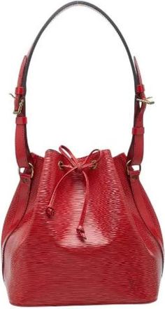 Louis Vuitton Pre-owned Bucket Bags, female, Red, Size: ONE SIZE Pre-owned Petit Noe Epi Shoulder Bag