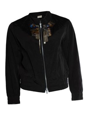 Dries Van Noten Dries van Noten, black embellished bomber jacket