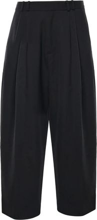 STUDIO NICHOLSON Line Pant - Heren - Broeken - Zwart - Maat: 2XL Linnen