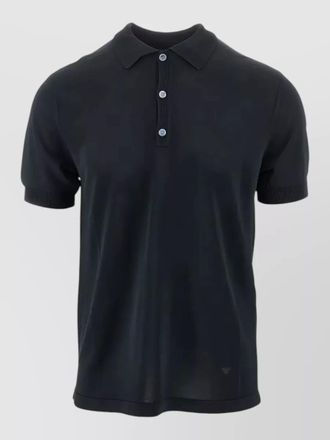 Emporio Armani polo shirt collar ribbed cuffs short sleeves