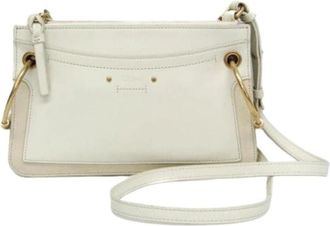 Chlo&eacute; Pre-owned Roy Schoudertas - Dames - Vintage Schoudertas - Wit - ONE Size - Leer - Vintage