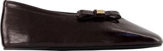 Ganni Jenny Ballerinas - Dames - Ballerinas - Bruin - 40 EU - Schoenen