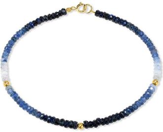 Jewelmak 14K Sapphire Bracelet