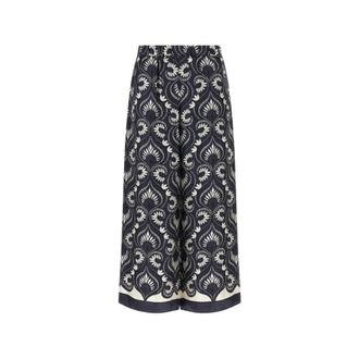 Max Mara Wkdottico Wide Trousers - female - Weekend Max Mara - Wide Trousers - Multicolor - S - Trousers