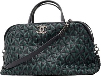 Chanel Pre-owned Handbags, female, Blue, Size: ONE SIZE Pre-owned Vintage Handbag