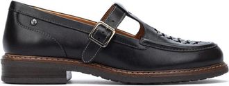 Pikolinos Zwarte Aldaya Damesloafer - Dames - Platte Schoenen - Zwart - 36 EU - Leer - Schoenen