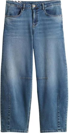 OPUS Lissie Boldy Jeans - Dames - Jeans - Blauw - Maat: S Katoen
