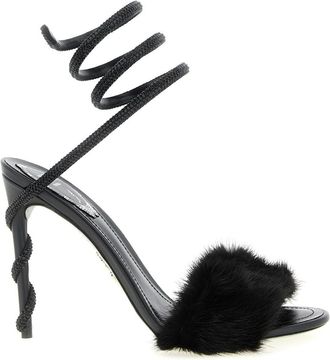 Rene Caovilla Black Margot Heels