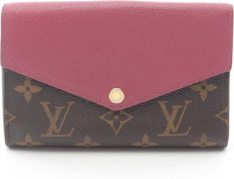 Louis Vuitton Brown Pink Pvc Leather Wallet (Bi-Fold) (Pre-Owned)