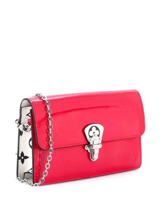 Louis Vuitton Cherrywood Chain Wallet Vernis with Monogram Canvas crossbody bag - Roze