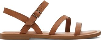 Toms Toms Kira Womens Ankle Strap Sandals Tan Leather - Size UK 3