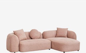 Sklum Sofá modular chaise longue derecho de 2 piezas en chenilla Coco SKLUM