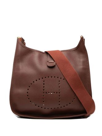 Herm&egrave;s 2000-2014 Clemence Evelyne I PM crossbody bag - women - Calf Leather - One Size - Brown