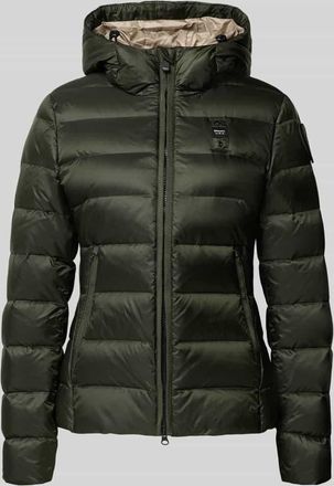 Blauer Daunenjacke mit Zweiwege-Reißverschluss Modell CHARME in Dunkelgruen, Größe M