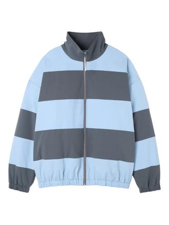 Sunnei striped zip jacket - Blue