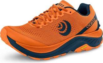 Topo Athletic Mens Lightweight Comfortable 5MM Drop Ultraventure 3 Trail Running Shoes, Athletic Shoes for Trail Running, Orange/Navy, 6 UK