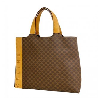 Celine Brown Pvc Tote Bag (Pre-Owned)