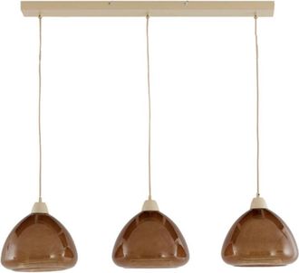 Light & Living Lámpara colgante - Bisho - marrón - vidrio - - Light&living