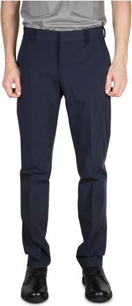 Pantaloni Torino Blauwe Technische Stof Herenbroek - Heren - Nette broeken - Blauw - L - Broeken