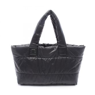 Chanel Black Bordeaux Nylon Handbag Tote Bag (Pre-Owned)