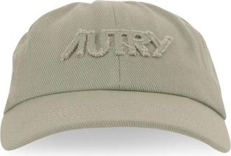 Autry Baseballpet met ton-sur-ton logo - unisex - Petten - Groen - ONE Size - Katoen - Accessoires