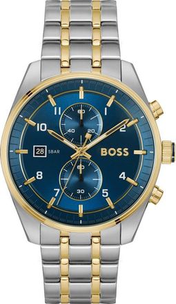 BOSS Skytraveller Chronograph Bracelet Watch, 44mm in Blue at Nordstrom, Size 44 Mm