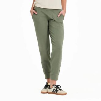 Life is good Solid Crusher Flex Joggers In Dark Moss Green