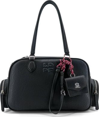 Like Dreams Womens Check In Utility Tote Bag In Black