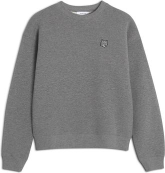 Maison Kitsun&eacute; Jersey Maison Kitsune Color Gris Jaspeado - Dames - Sweatshirts - Grijs - L - Katoen - Hoodies & sweatvesten