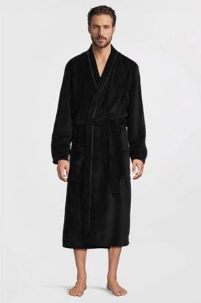 Ten Cate fleece badjas zwart