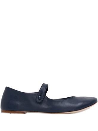 Daniela Gregis strap-button ballet flats - women - Calf Leather/Calf Leather/Calf Leather - 39 - Blue