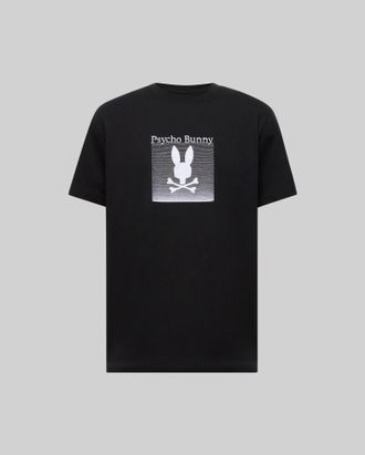 Psycho Bunny Mens Rian Graphic Tee 001 BLACK / XXL