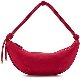 Madewell Suede Bolo Shoulder Bag Womens Handbags Watermelon, Leather/Suede