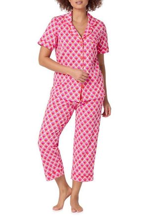Bedhead Pajamas Print Crop Pajamas in Scallop at Nordstrom, Size X-Large