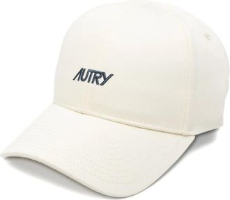 Autry Cappello in cotone con ricamo - Toni neutri