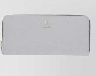 Furla camelia large textured leather cardholder
