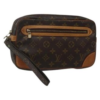 Louis Vuitton Clutch in tela Pre-owned - - Pre-owned - Donna - Marrone - ONE SIZE