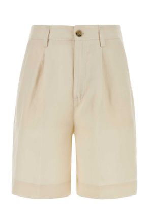 Woolrich Ivory Lyocell Blend Bermuda Shorts