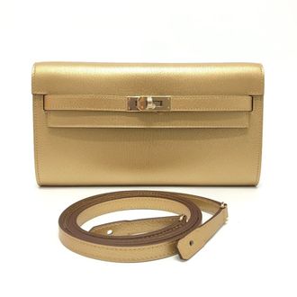 Herm&egrave;s Gold Chain/Shoulder Wallet (Pre-Owned)