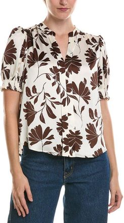 Anne Klein Petite Y Front Blouse