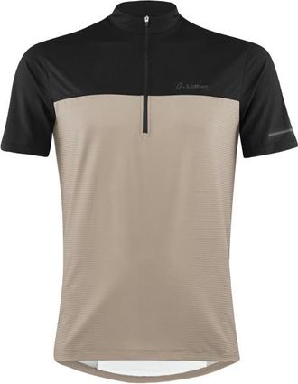 LOEFFLER Bike Shirt Half-Zip Glow Velotrikot f&uuml;r Herren | beige