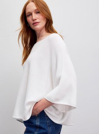 Contemporaine Womens Oversized boxy-fit boat-neck sweater Exclusive collection from Italy