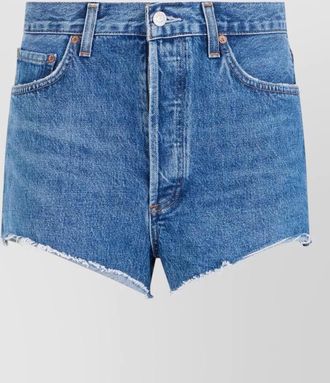 A Gold E denim shorts belt loops five pockets