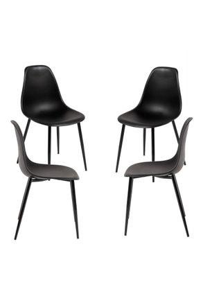 Regalos Miguel Packs Sillas Comedor - Pack 4 Sillas Mykle Total - Negro