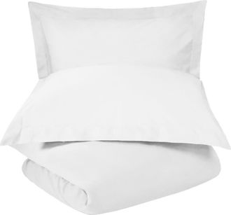 Superior 600 Thread Count Sateen Duvet Cover & Shams Set in White at Nordstrom Rack, Size King/california King