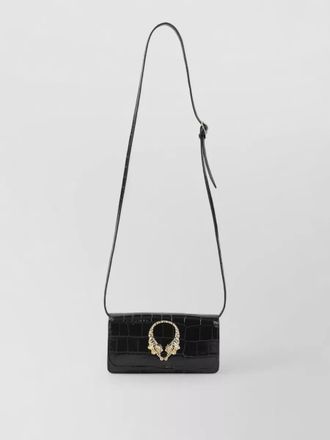 Roberto Cavalli leather mini shoulder bag