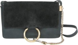 Chlo&eacute; Pre-owned Cross Body Bags, female, Green, Size: ONE SIZE Pre-owned Faye Shoulder Bag
