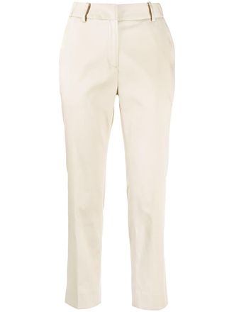 Goodious cropped tailored-cut trousers - women - Polyester/Cotton - 0 - Brown