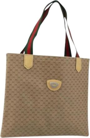 Gucci Pre-owned Plastic gucci-bags - Dames - Vintage Shopper - Beige - ONE Size - Vintage