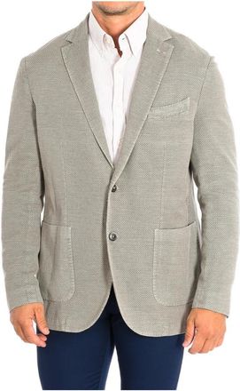 La Martina Long-Sleeved Americana Blazer - Heren - Business blazers - Beige - 2XL - Katoen - Kostuums